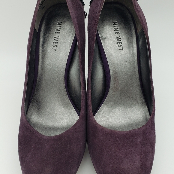 Nine West plum/purple decorative heels - Picture 2 of 14